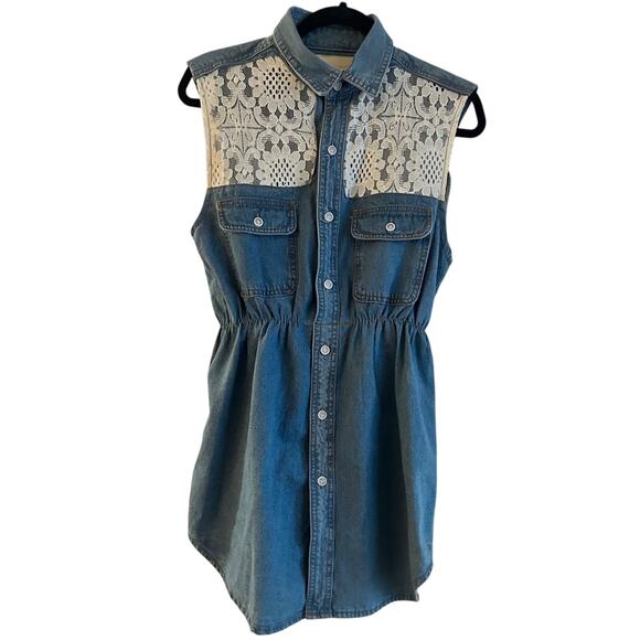 Vintage CARMAR denim dress size medium - Picture 1 of 5